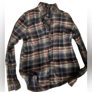 Gorgeous Slate & Stone Plaid Flannel Shirt size Medium Retail $148!